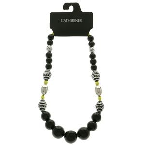 Catherine's Bead Necklace Colorful & Silver NWT